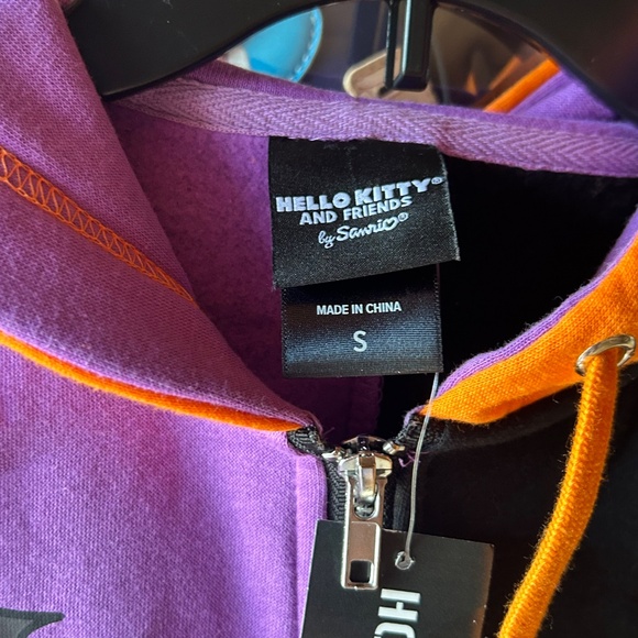 Sanrio Hello Kitty My Melody Cinnamoroll Kuromi Keroppi Zip Hoodie Women Small - Picture 2 of 11